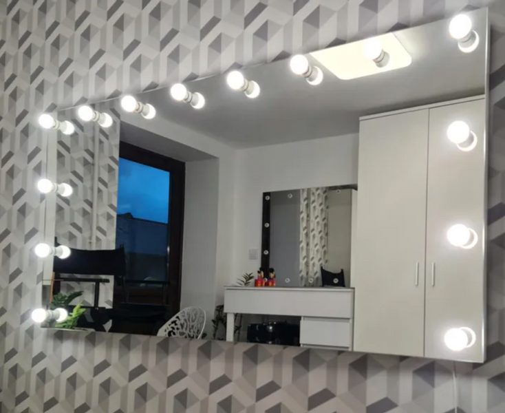 Lustro SILVER do makijażu / makeupu 160 x 80 zdjęcie 1