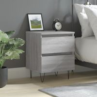 Szafka nocna, szary dąb sonoma, 40x35x50 cm