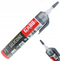Silikon Wysokotemperaturowy 210g Czarny z Aplikatorem CX80