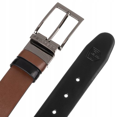 Męski pasek skórzany do spodni Peterson prezent dwustronny wymienne na Arena.pl