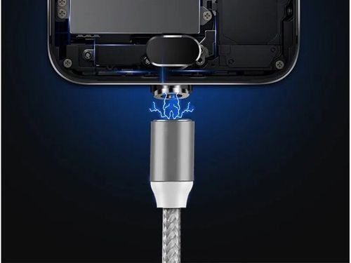 MAGNETYCZNY SREBRNY KABEL 3W1 ŁADOWAIE MICRO TYP- C USB LIGHTNING 1M na Arena.pl