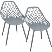 2 x krzesło aranda szare + nogi kolor
