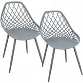 2 x krzesło aranda szare + nogi kolor
