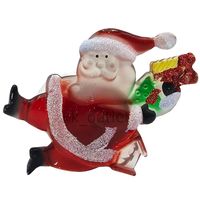 Świąteczna dekoracja na okno Mikołaj LED