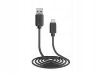 Kabel przewód USB-A - USB-C 2 m - czarny