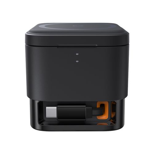 2w1 Ładowarka bezprzewodowa 20W MagSafe Qi z rozwijanym kablem USB-C czarna na Arena.pl