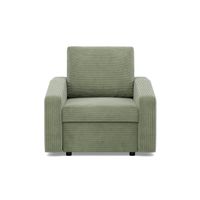 Fotel do salonu, BLOM, sztruks, 83x92x92 cm, oliwkowy