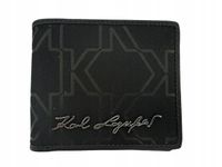Karl Lagerfeld portfel czarny K/Monogram Small 22WW3215