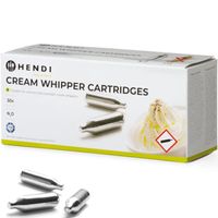 Naboje do syfonu do bitej śmietany z gazem N2O 50 szt. - Hendi 586907