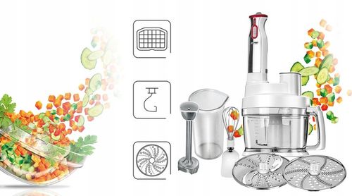 Robot kuchenny blender ręczny mocny MPM BRK-01 biały na Arena.pl