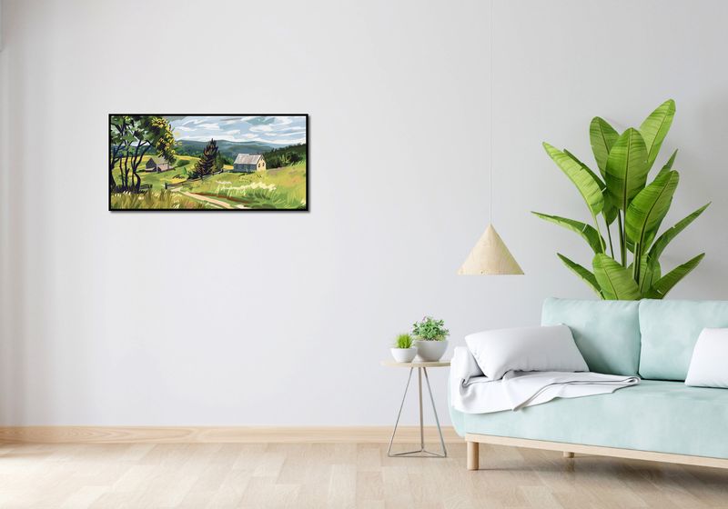 Plakat 91,3x44,5cm Bujna Wieś zdjęcie 4