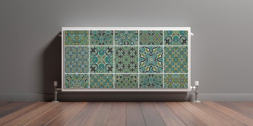 Mata MAGNETYCZNA Na Kaloryfer Zielona Mozaika Marokańska 100cm x 60cm na Arena.pl