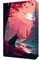 Obraz 30x50cm Wilk Przy Brzegu Lasu