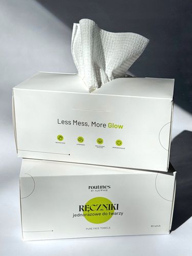 3x ROUTINES Ręczniki jednorazowe do demakijażu i oczyszczania twarzy na Arena.pl