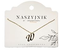 Naszyjnik z literą W