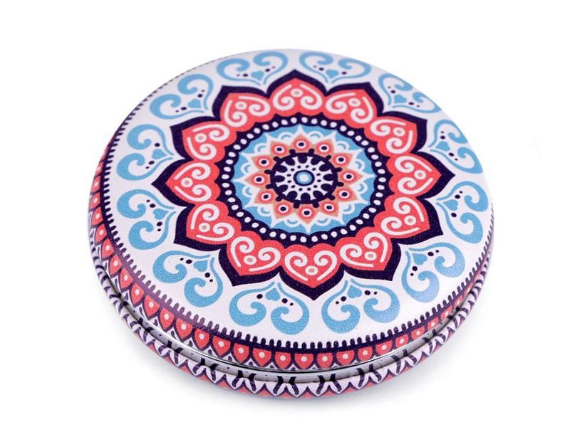 Lusterko kieszonkowe Mandala eko skórka zdjęcie 1