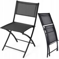 KRZESŁO BALKONOWE składane OGRODOWE na balkon taras metalowe nowoczesne