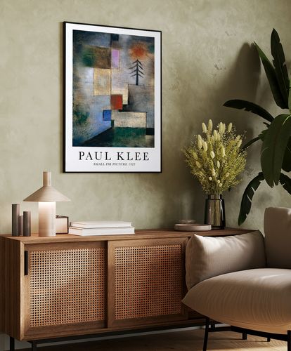 Plakat Paul Klee abstrakcja Small Fir 50x70 cm w czarnej ramie na Arena.pl