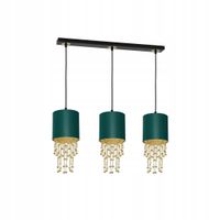2X LAMPA WISZĄCA LED ALMERIA GREEN/GOLD 3xE27