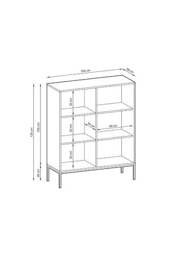 Komoda NOVA K-104 / czarny na Arena.pl