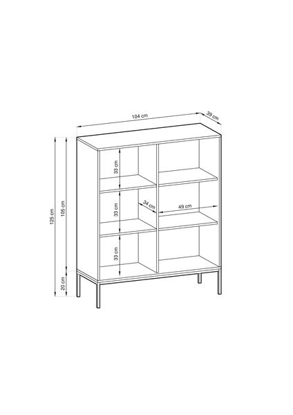 Komoda NOVA K-104 / czarny zdjęcie 4