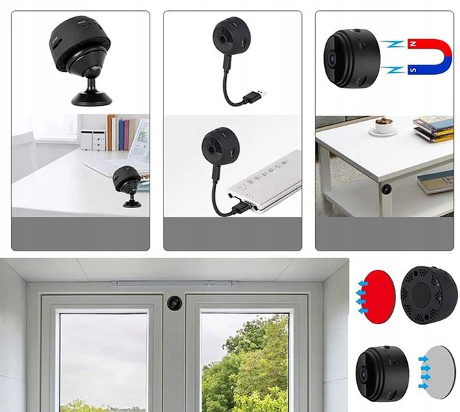 MINI KAMERA SZPIEGOWSKA FULL HD IR DETEKCJA WIFI zdjęcie 5