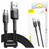 kabel usb do micro usb baseus cafule 1.5a 2m (szaro-czarny)