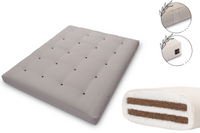 Materac 160x200 z kokosem - Pascall Futon Medium Duo Coco - Szary