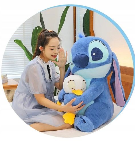 WIELKA PRZYTULANKA STICH I LILO PLUSZOWA 2W1 Z KACZKĄ MIŚ 45cm na Arena.pl