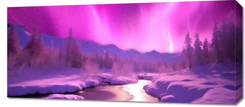 Obraz 90x40cm Aurora Nad Niebiem zdjęcie 1