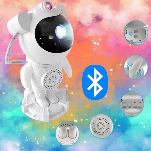 Projektor Gwiazd Astronauta Rzutnik Kosmonauta Lampka Nocna z Głośnikiem BT na Arena.pl