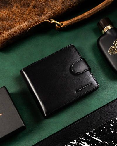 zestaw prezentowy: skórzany portfel męski i brelok - peterson na Arena.pl