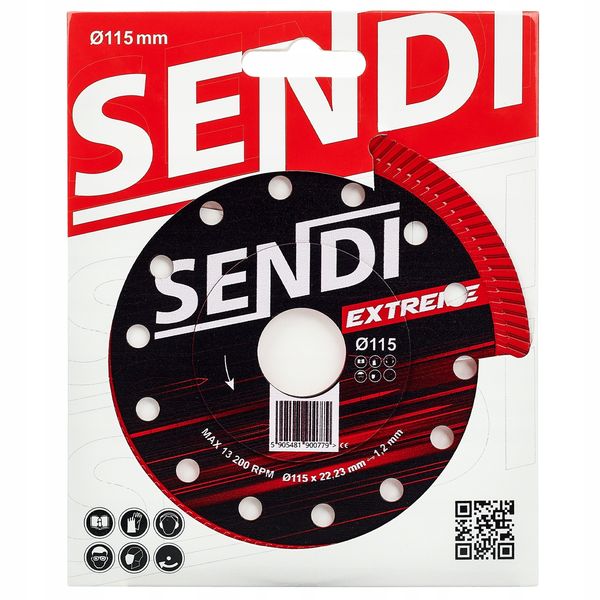 Tarcza diamentowa do gresu Sendi Extreme Ø115 mm zdjęcie 1