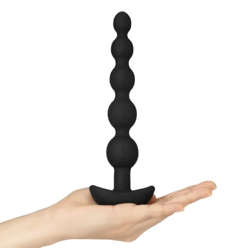 b-vibe cinco black - silikonowy model z wibracją, 5 segmentow, pilot na Arena.pl
