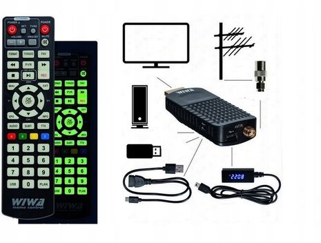 Tuner DVB-T2 Wiwa Mini dekoder tv naziemnej H.265 na Arena.pl