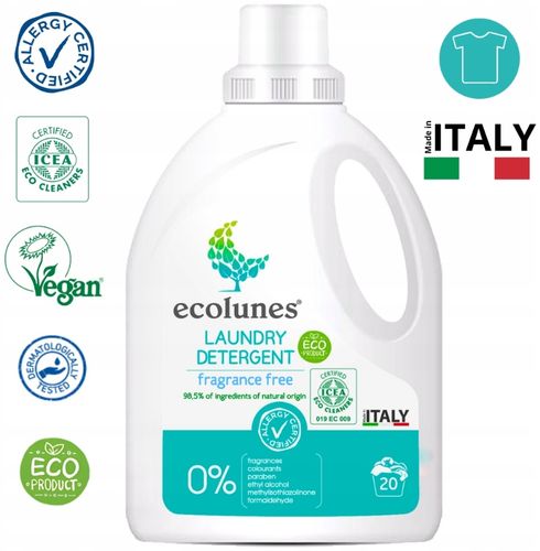 ECOLUNES HIPOALERGICZNY PŁYN DO PRANIA BEZZAPACHOWY 1000 ML na Arena.pl
