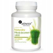 Aliness NATURALNY MŁODY JĘCZMIEŃ OCZYSZCZANIE WSPARCIE ODCHUDZANIA 120 TABL