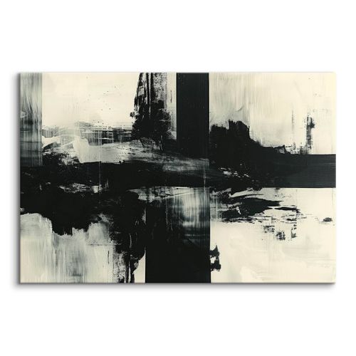 Obraz Canvas Do Sypialni Abstrakcja Czarny Wzór Akwarele 70cm x 50cm na Arena.pl