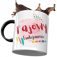 Kubek Czarny Dla Funkcjonariusza Fajowy Prezent Z Nadrukiem Ze Zdjęciem