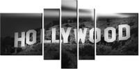 80CM 160CM OBRAZ 5 ELEM NIGHT IN HOLLYWOOD DRUK ŚCIENNY
