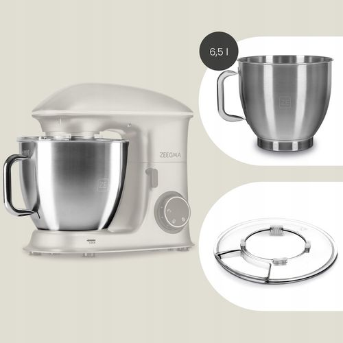 ROBOT Kuchenny Planetarny MIKSER 2200W XXL Duży Misa 6,5l 3 Końcówki na Arena.pl