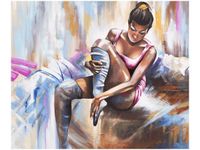 60X50CM TANCERKA OBRAZ ŚCIAN DREWNIANE