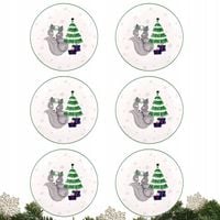 Komplet talerzy świątecznych Talerzyki deserowe Altom Winter Friends 6 szt