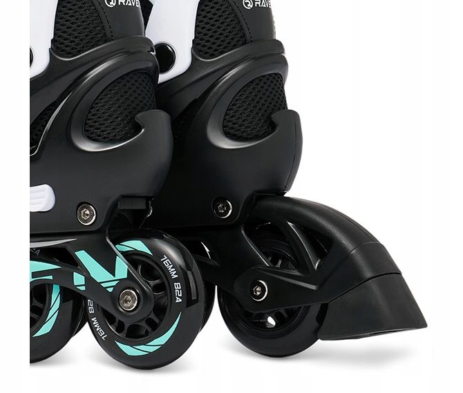 Rolki Regulowane RAVEN Advance Black/Mint 35-39 zdjęcie 12