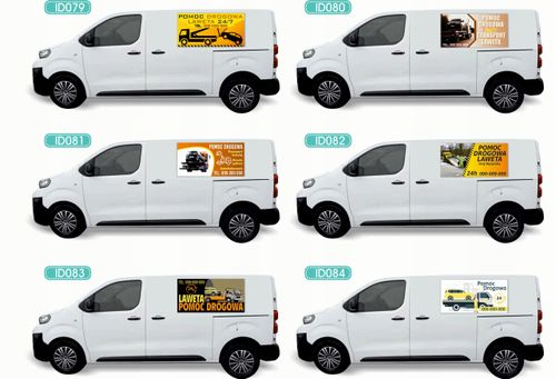 Reklama Naklejka na samochód RÓŻNE WZORY do wyboru UBEZPIECZENIA na Arena.pl