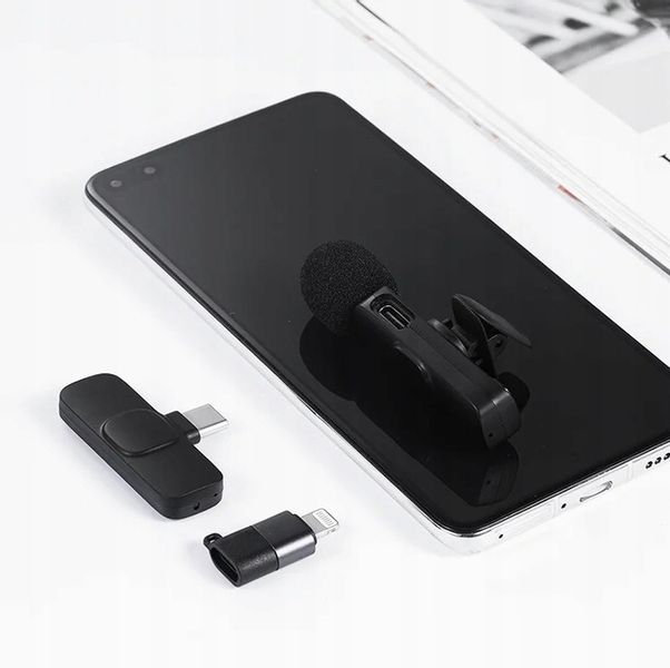 2x Mikrofon krawatowy bezprzewodowy USB-C ANDROID IOS zdjęcie 10