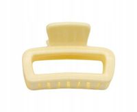 Spinka klamra plastikowa prostokątna średnia żółty 4,5cm
