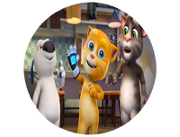 Opłatek na tort Gadający Kot