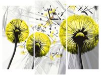 90CM 70 ZEGAR 3 ELEM DMUCHAWCE ŻÓŁCI SCIENNY DRUK