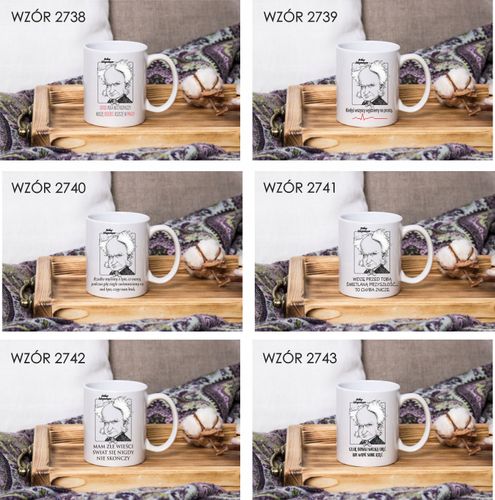 Kubek z nadrukiem PREZENT CZARNO TO WIDZĘ na Arena.pl